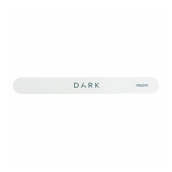 DARK Juego de 10 limas de uñas ovaladas de grano 180/240