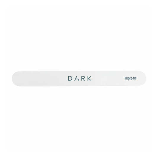 DARK Juego de 10 limas de uñas ovaladas de grano 180/240